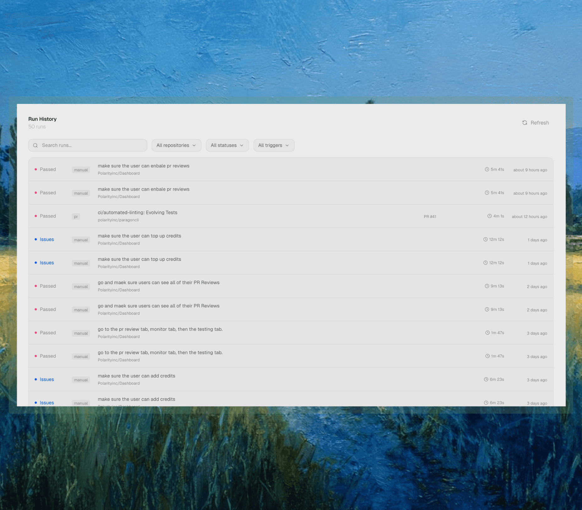 Paragon automated testing pipeline